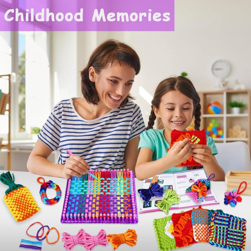 Disracker Weaving Loom Kit for Potholder Making - DIY Arts and Crafts for Kids and Adults, Includes 288 Loops & Step-by-Step Instructions, Ideal Gifts for Girls Ages 5 6 7 8-12 13 - Image 3